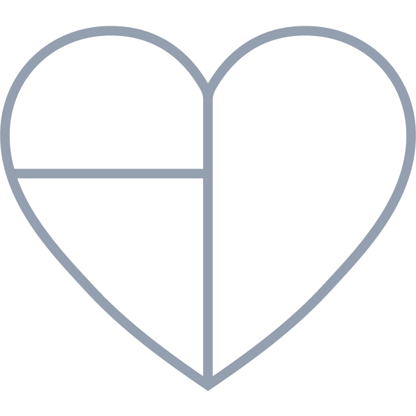 Blank Heart-Shaped Collage 