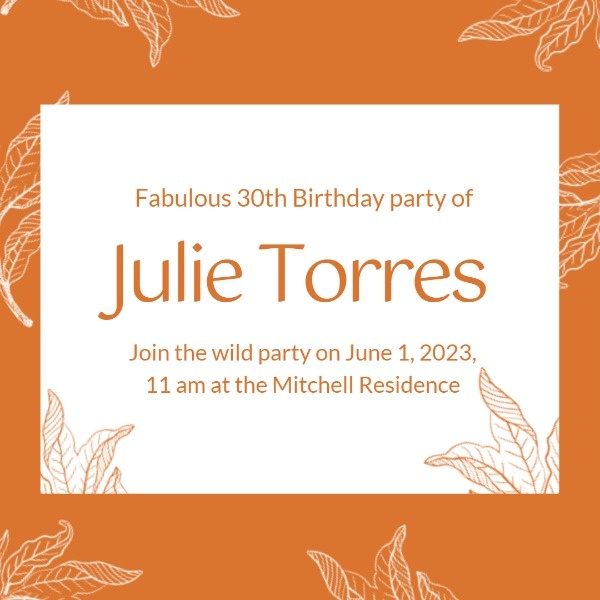 30th Fabulous Party