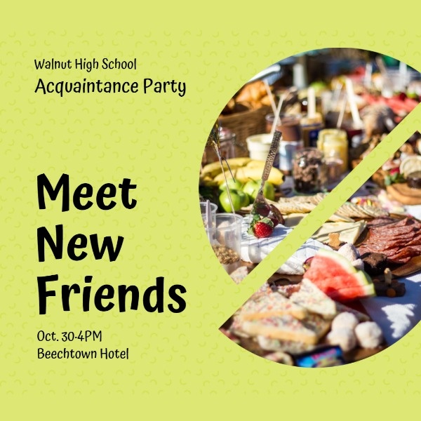 Meet New Friends Acquaintance Party