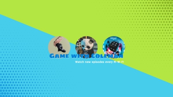Blue And Green Background Gaming Banner