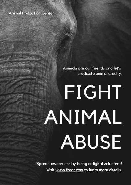 Black And White Animal Abuse Fight