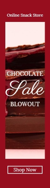 Red Chocolate Online Sale Banner Ads