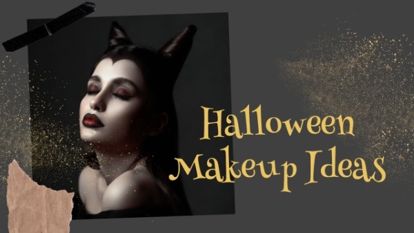 Black Halloween Makeup Ideas