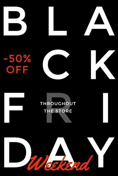 Black Friday Weekend Sale Promotion