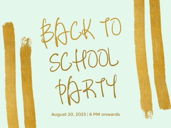 Simple Back To School Party