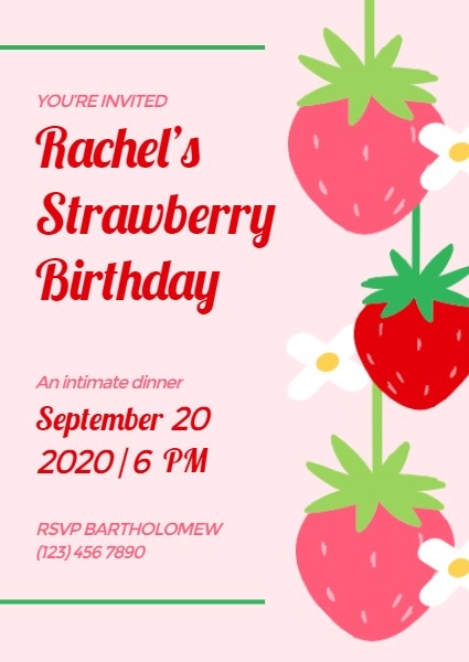 Strawberry Birthday Party