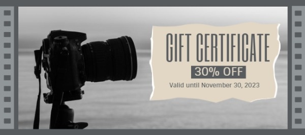 Photography Coupon