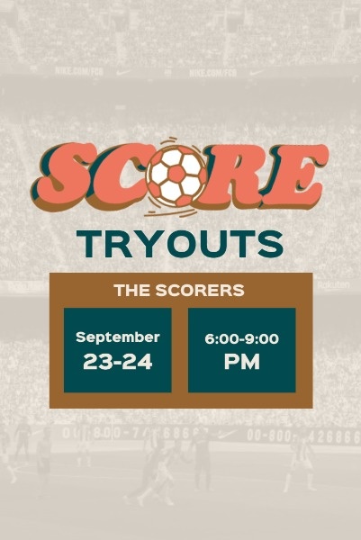 Soccer Tryout Post