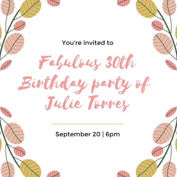 Fabulous 30th Birthday Party