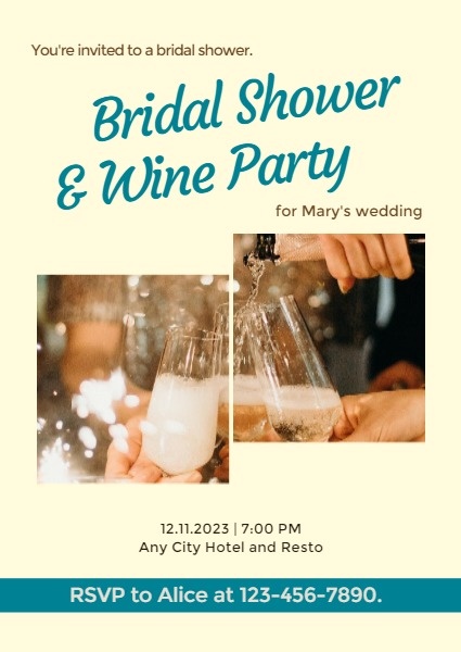 Bridal Shower And Wine Party