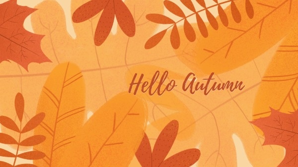 Orange Autumn Leaves Wallpaper