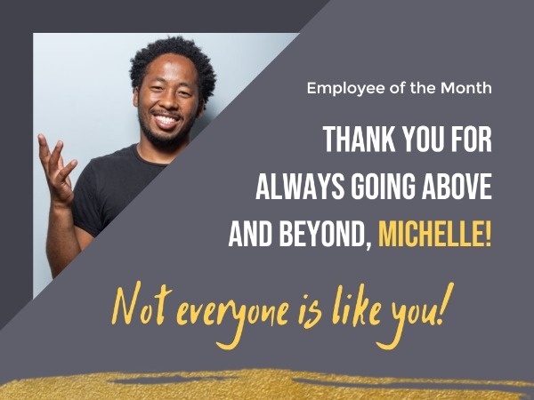 Gray Employee Of The Month