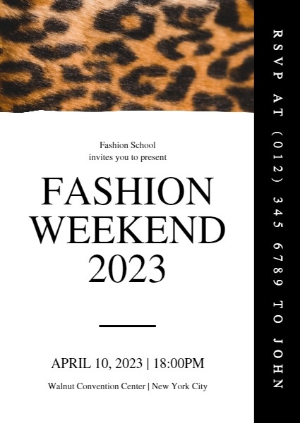 Leopard Fashion Weekend Event