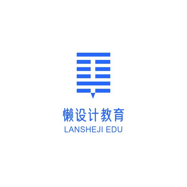 蓝色教育培训机构Logo