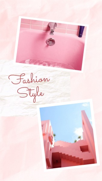 Pink Fashion Style Photo
