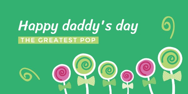 Happy father's day lollipop