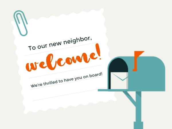 Mailbox Welcome Letter