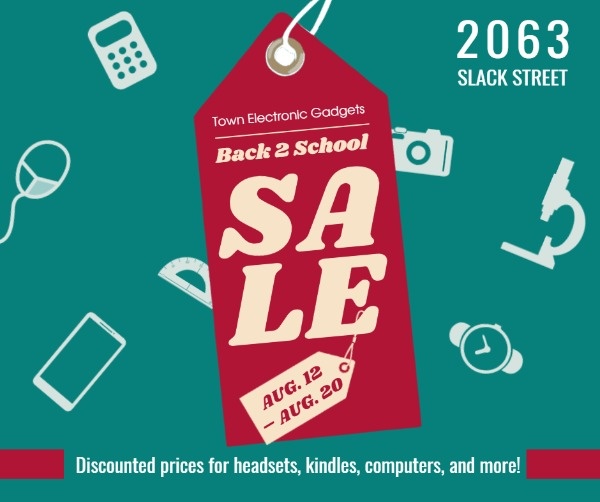 Cute Back To School Sales Promotion
