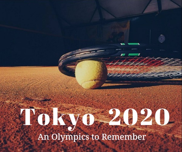 褐色东京奥运会主题海报
