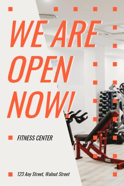Fitness Center Is Now Open 