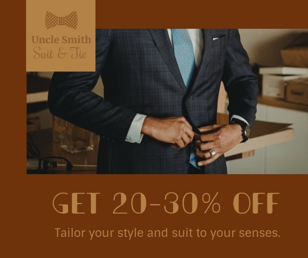 Brown Men's Suit Tailor Service