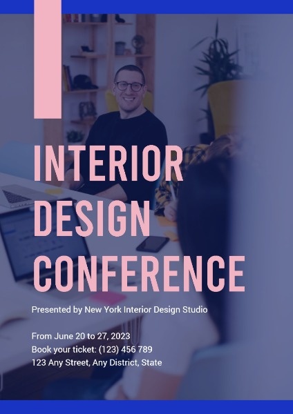 Interior Design Conference Poster Template