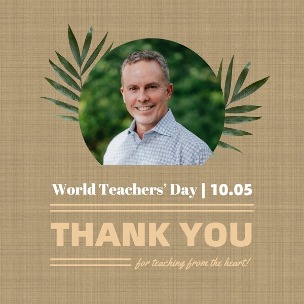World Teacher's Day Thank You 