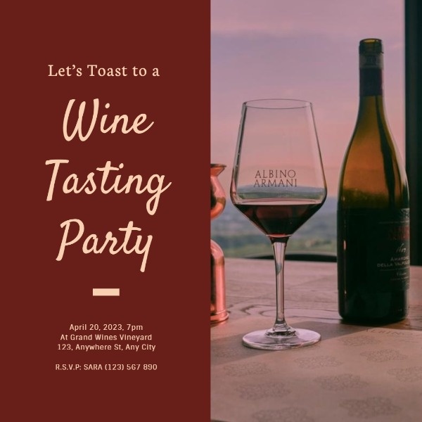 Glass And Wine Tasting Party