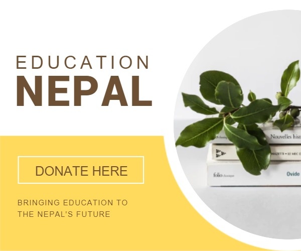 尼泊尔教育中尺寸广告