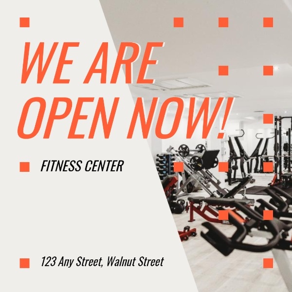 Simple Gym Opening Ads
