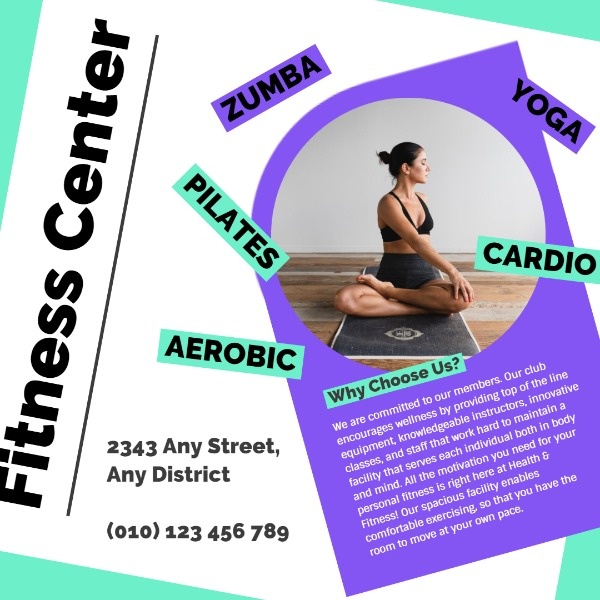 Fitness Center Promotional Flyer