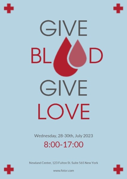 Blue Blood Donation Event