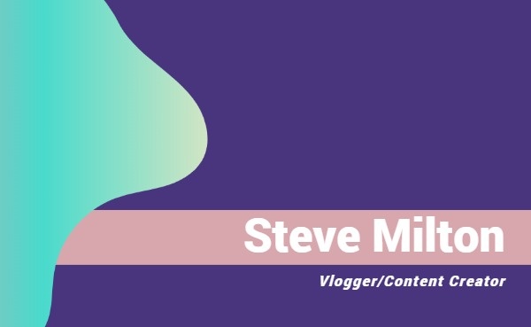 Content Creator Business Card