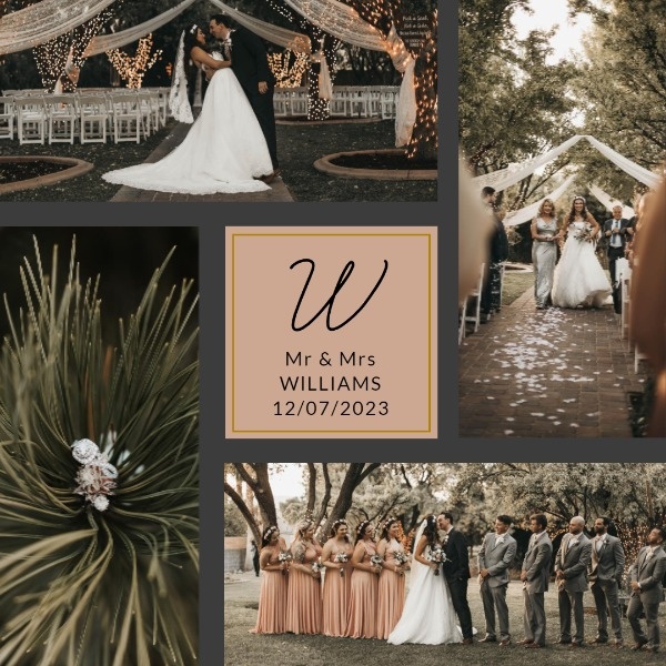 Classic Wedding Ceremony Collage