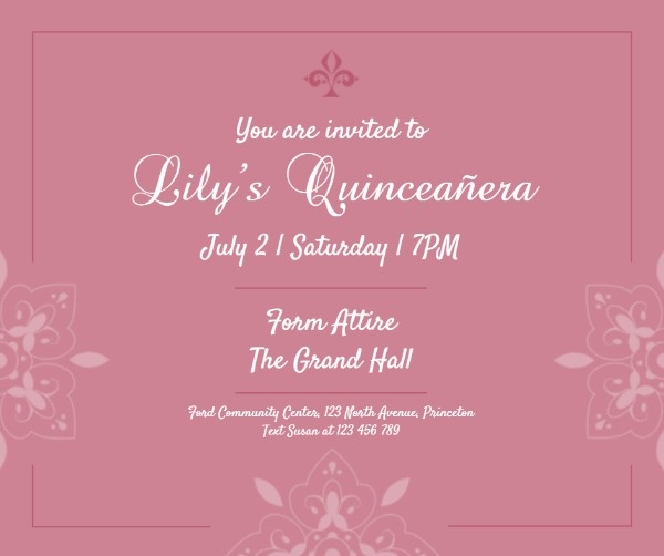 Pink Quinceanera Party