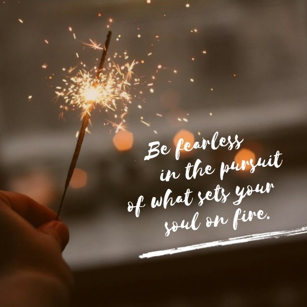 Inspired Quote With  Firework