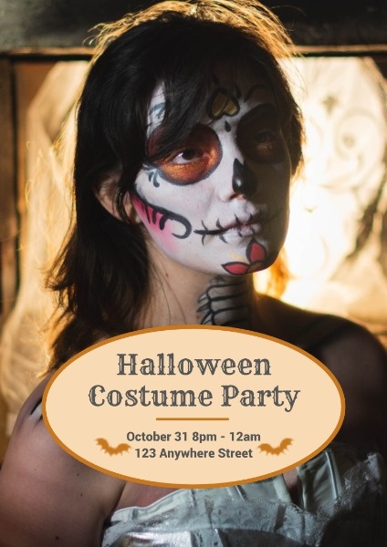 Halloween Costume  Party Poster