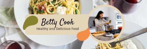 Delicious Food Youtube Channel Banner