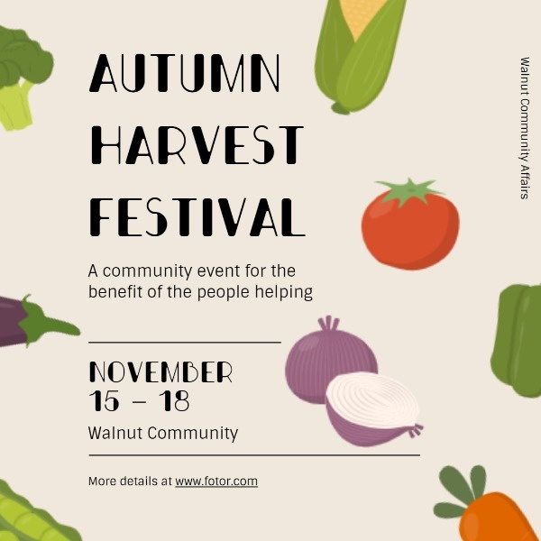 Simple Autumn Harvest Festival