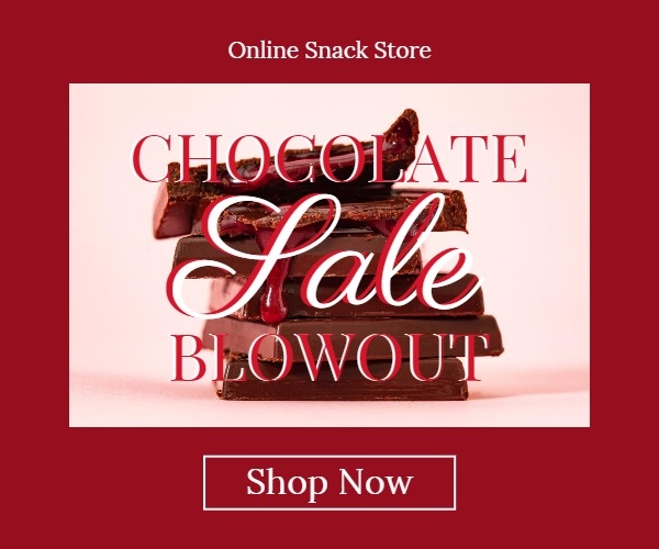 Red Chocolate Online Sale Banner Ads
