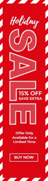 Red ChristmasSale Banner Ads