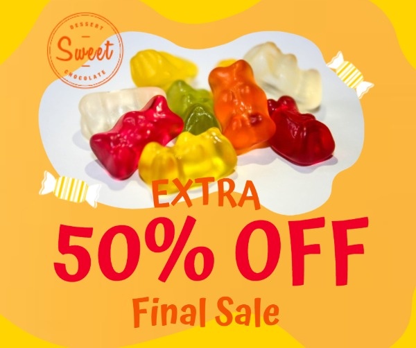 Yellow Candy Store Discount Sale
