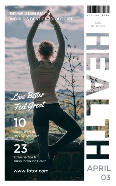 Healthy Magazine Cover