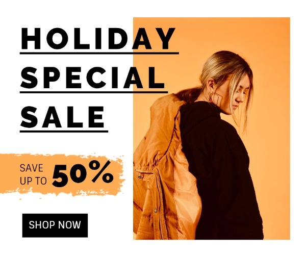 Clothes Store Yellow Holiday Special Sale