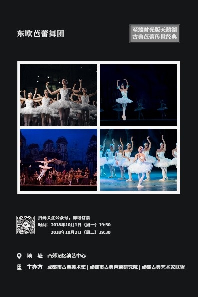 芭蕾舞蹈艺术表演演出宣传DM宣传单(A5)