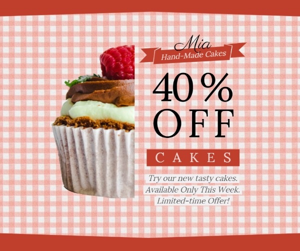 Pink Hand-Mads Cake Discount Sale