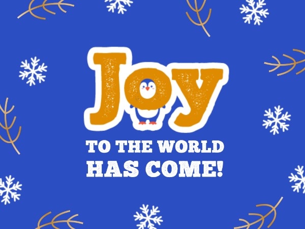 Blue Joy Christmas Wishes