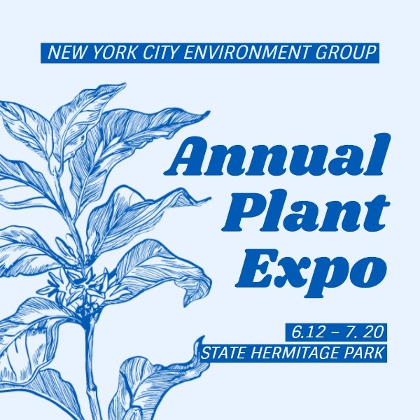 Blue Botanical Annual Plant Expo