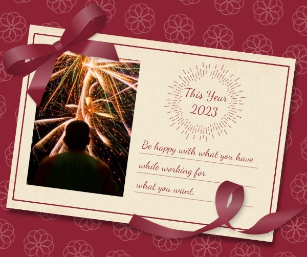 Red New Year Card