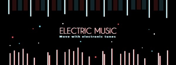 Black Electronic Music Banner